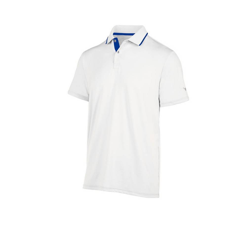 Panske Polokošele Mizuno Performance Biele Vypredaj COXK25849